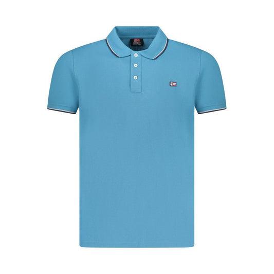 Norway 1963 Blue Cotton Men Polo Shirt