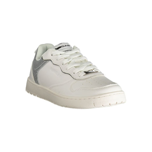 Gas White Polyester Women Sneaker