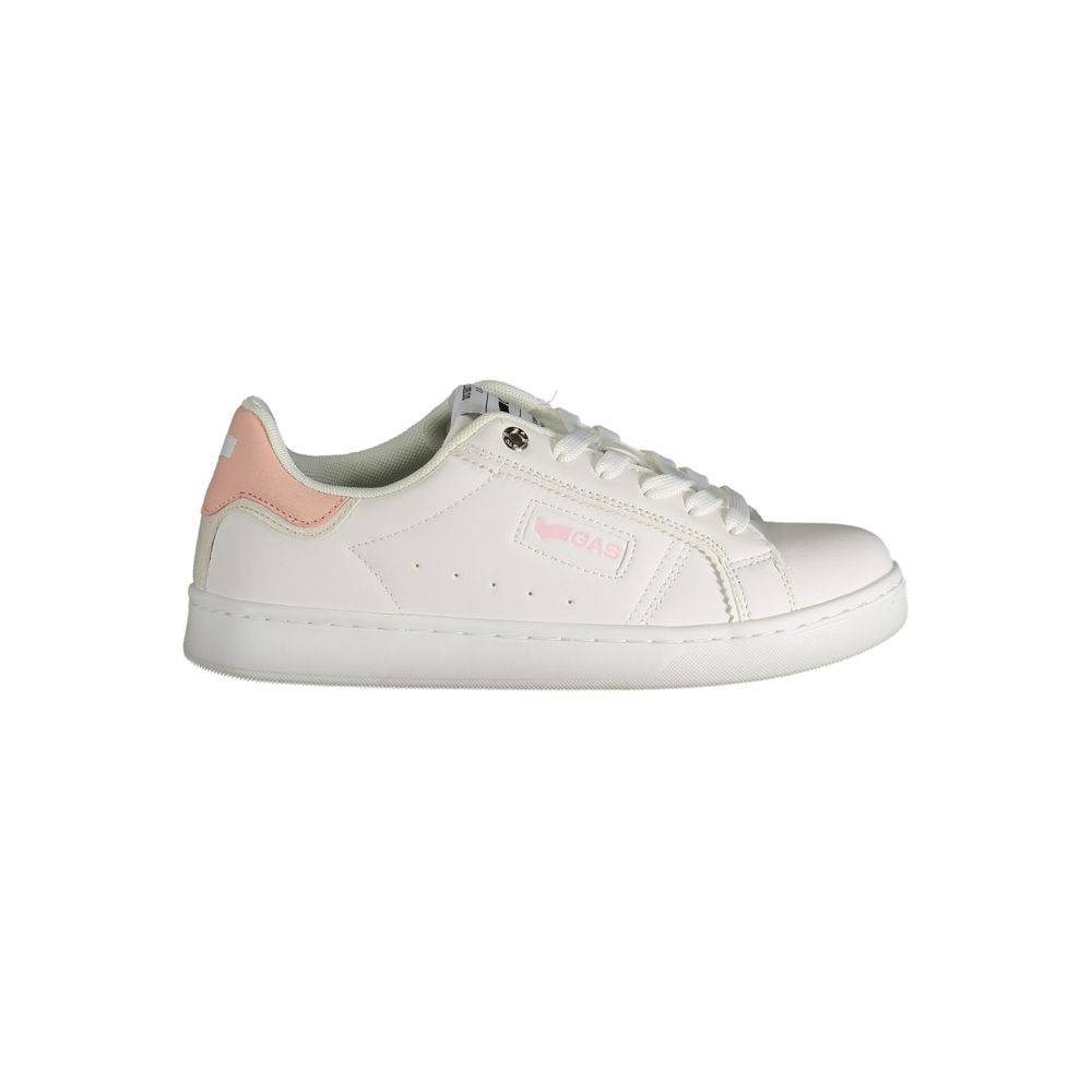 Gas White Polyester Women Sneaker