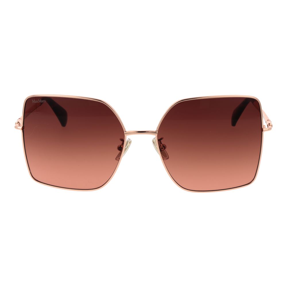 Max Mara Rose Gold Metal Sunglasses