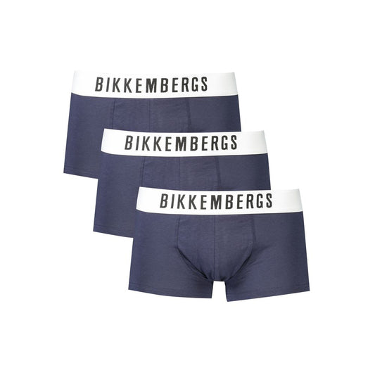 Bikkembergs Blue Polyester Men's Boxer Underwear