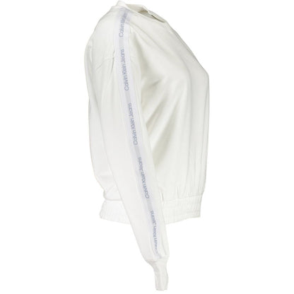 Calvin Klein White Cotton Women Sweatshirt