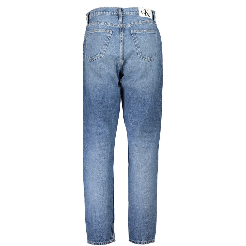 Calvin Klein Blue Cotton Women Jean