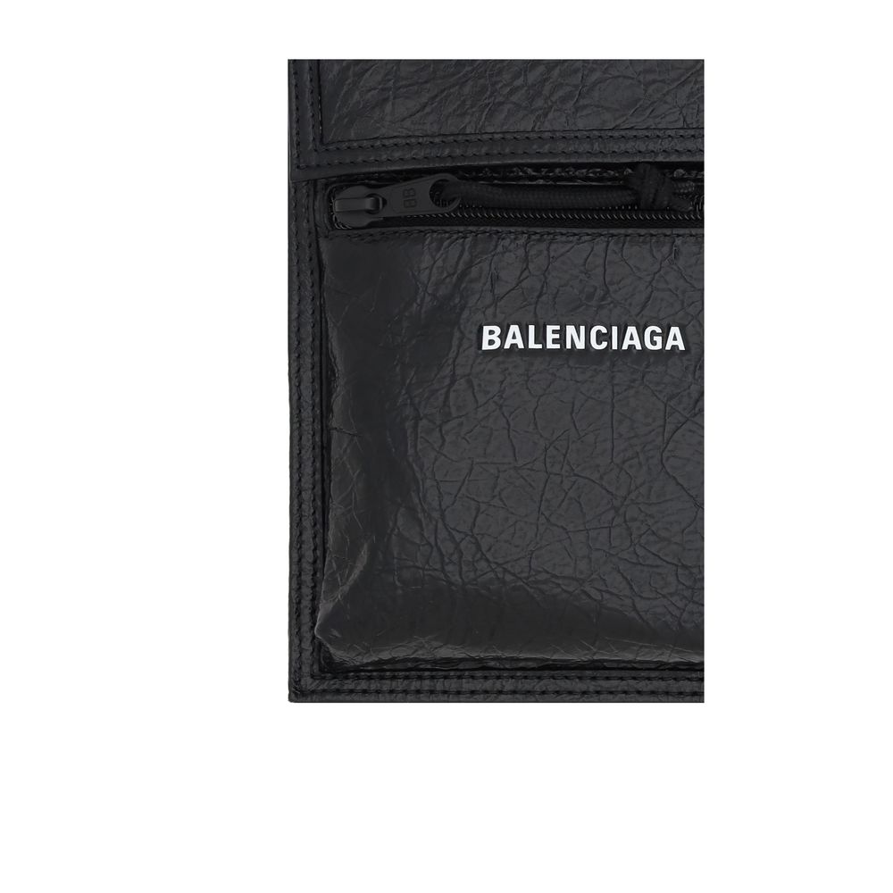 Balenciaga Black Calf Leather Bos Taurus Shoulder Bag