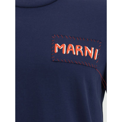 Marni Blue Cotton T-Shirt