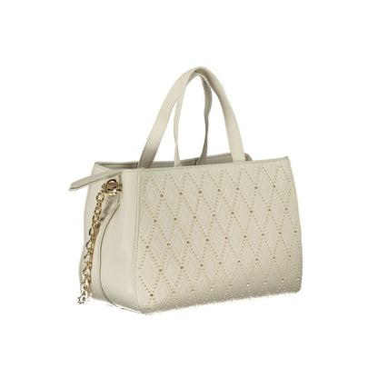 Mario Valentino White Polyethylene Handbag