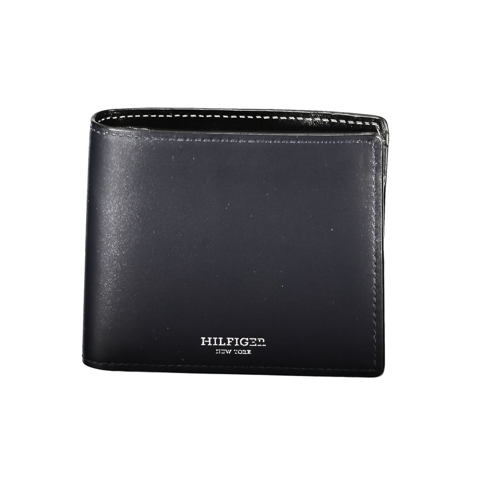 Tommy Hilfiger Blue Leather Men Wallet