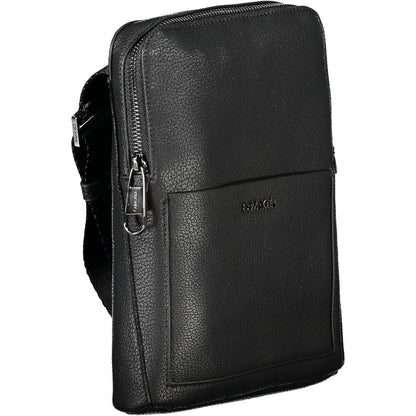 Calvin Klein Black Polyurethane Men's Shoulder Bag