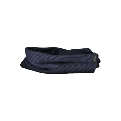 Calvin Klein Blue Cotton Men Scarf