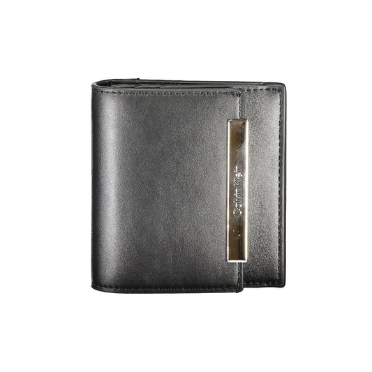 Calvin Klein Black Polyurethane Women Wallet