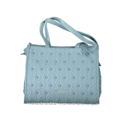 Mario Valentino Blue Polyester Handbag