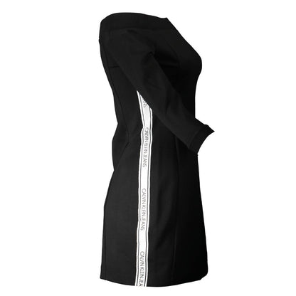 Calvin Klein Black Polyester Dress