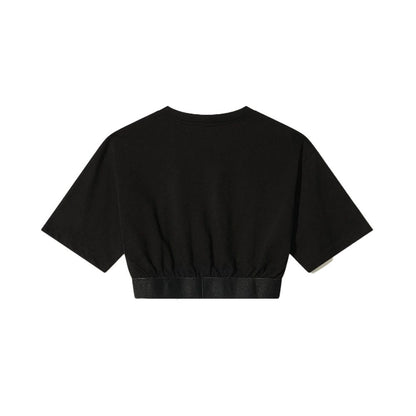 Comme Des Fuckdown Black Cotton Women T-Shirt