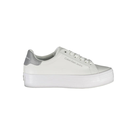 Calvin Klein White Polyester Sneaker