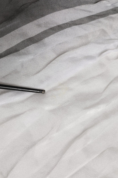 Dolce & Gabbana White Black Silk Warmer Wrap Foulard Scarf