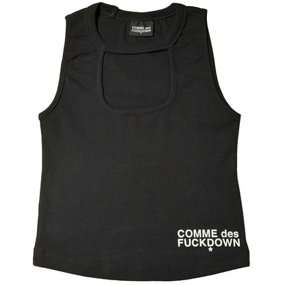 Comme Des Fuckdown Black Cotton Women Top