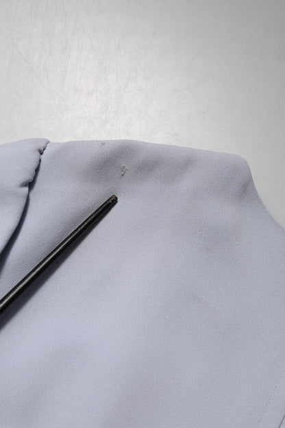 Dolce & Gabbana Gray Viscose ShortSleeve Sheath Midi Dress