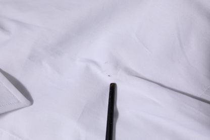 Dolce & Gabbana White Cotton Collared Long Sleeves Top Shirt