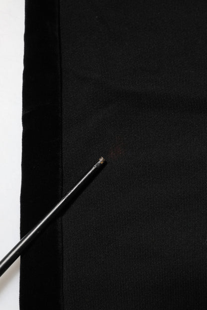 Dolce & Gabbana Black Cotton Men Jogger Sweatpants Pants