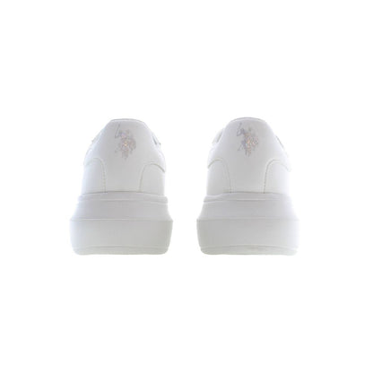 U.S. POLO ASSN. White Polyester Sneaker