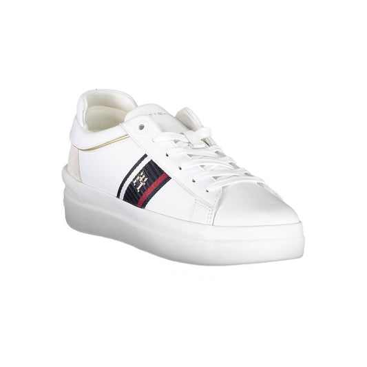 Tommy Hilfiger White Polyester Sneaker
