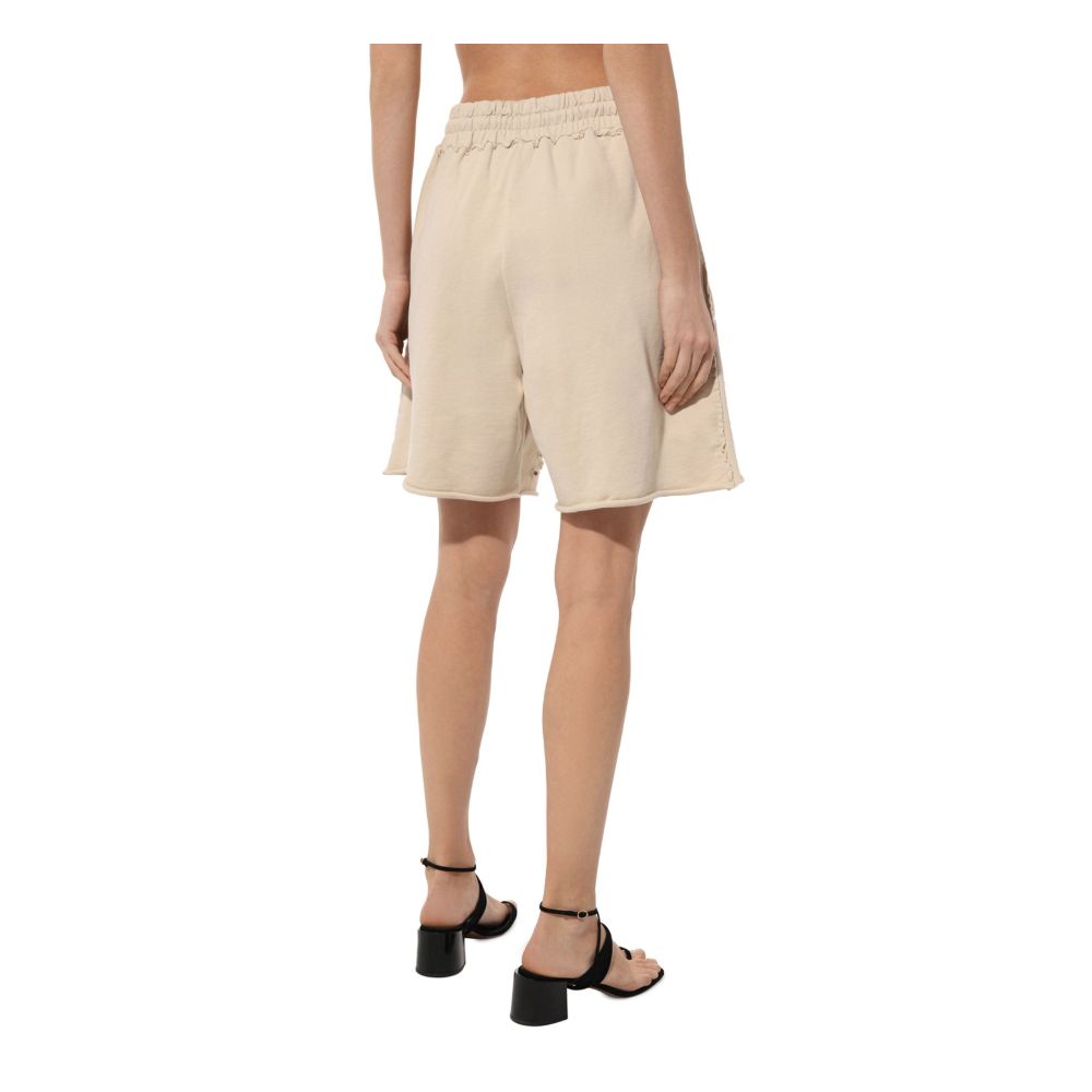 Comme Des Fuckdown Beige Cotton Short