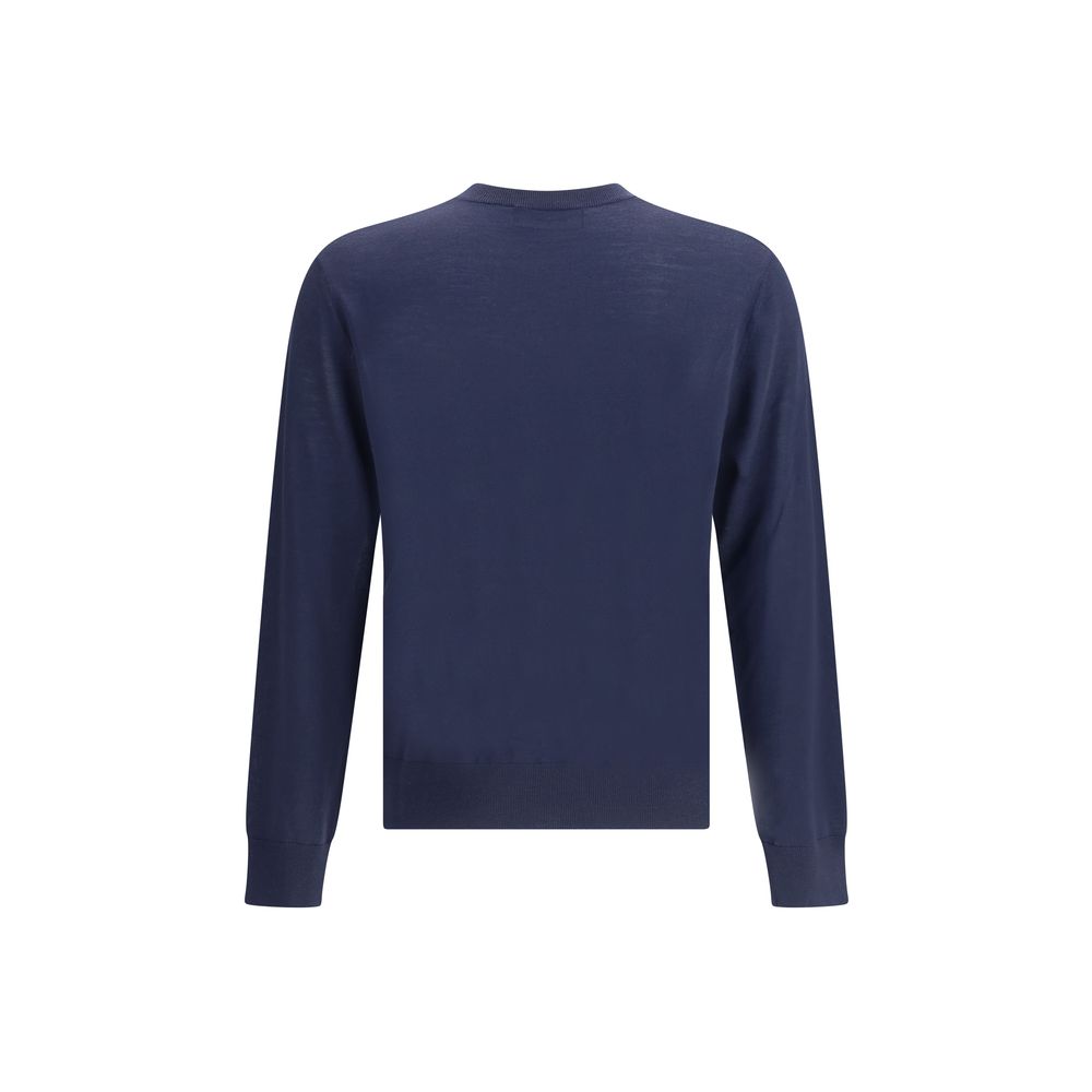Dsquared² Blue Fleece Wool Sweatshirt
