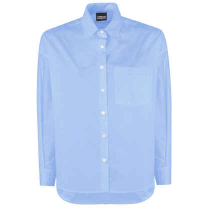 Comme Des Fuckdown Blue Cotton Shirt