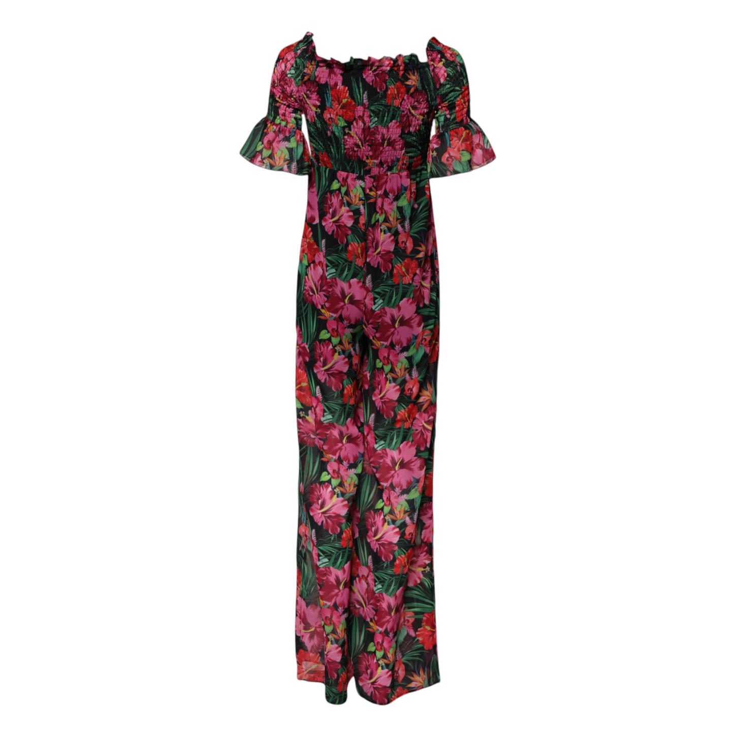 Patrizia Pepe Multicolor Floral Print Overall Jumpsuit Dress