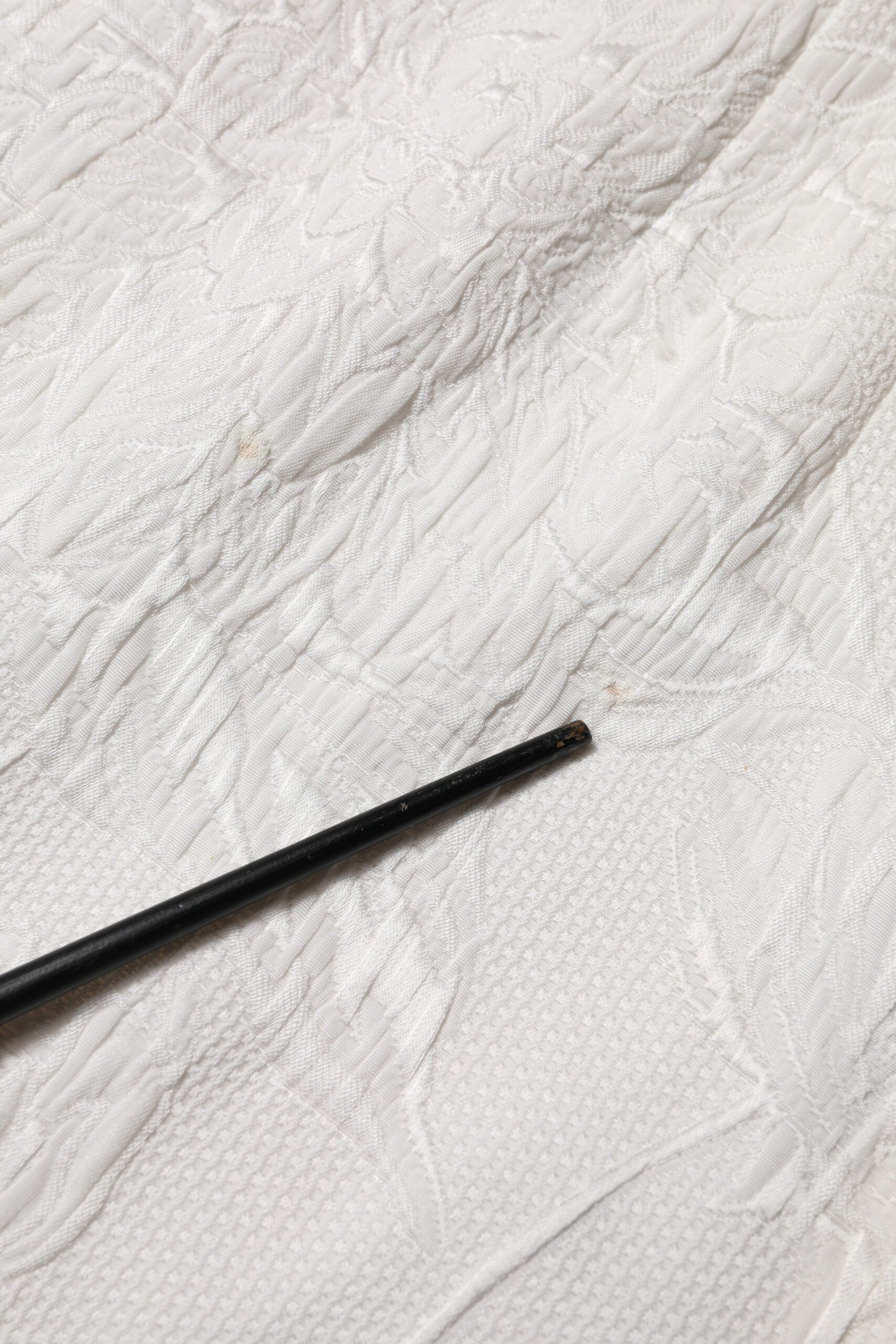 Dolce & Gabbana White Floral Brocade A-line High Waist Skirt