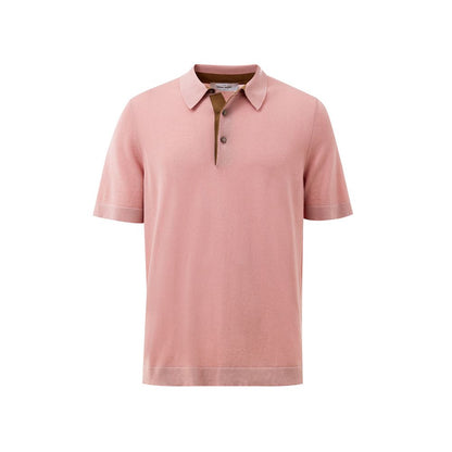 Gran Sasso Pink Cotton Polo Shirt