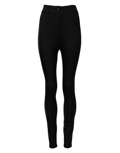 Dolce & Gabbana Black High Waisted Skinny Leggings Pants