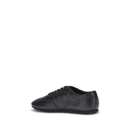 Marni Black Calf Leather Bos Taurus Athletic Sneakers