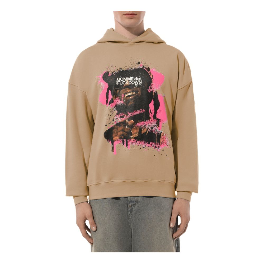 Comme Des Fuckdown Brown Cotton Men's Sweater