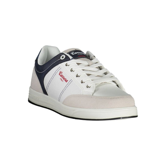 Carrera White Polyester Sneaker