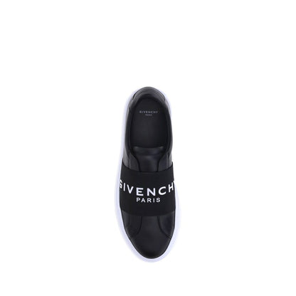 Givenchy Black Calf Leather Bos Taurus Low Top Sneakers