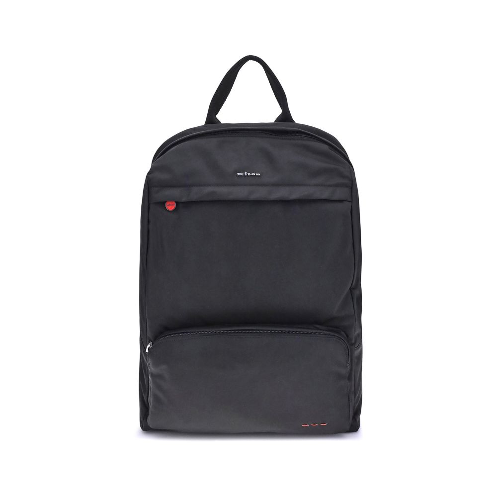 Kiton Black Polyamide Backpack