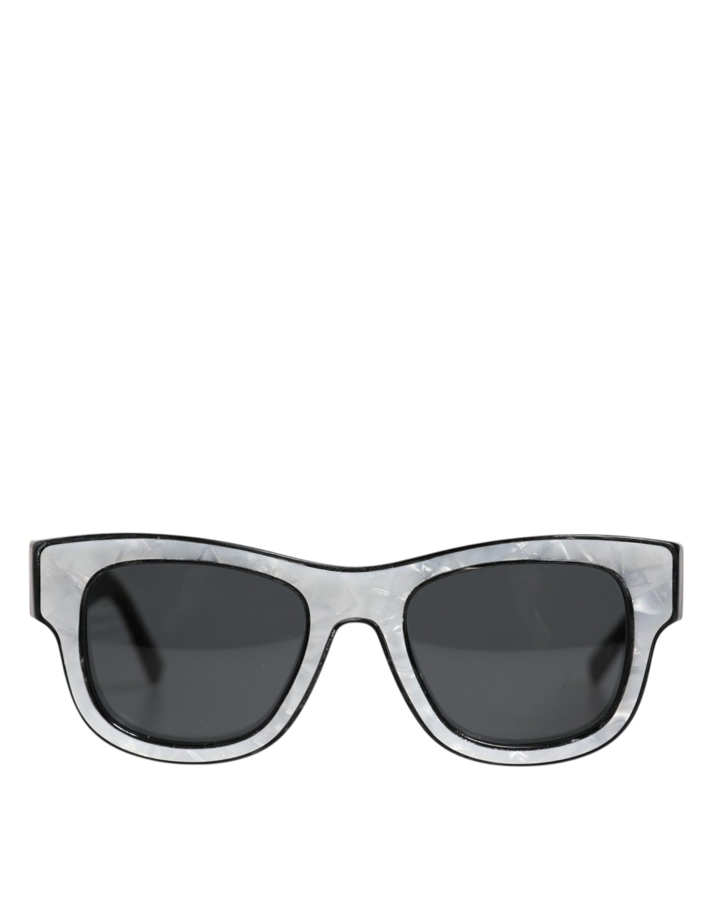 Dolce & Gabbana Pearl White Acetate Frame Domenico Deep Shades Sunglasses