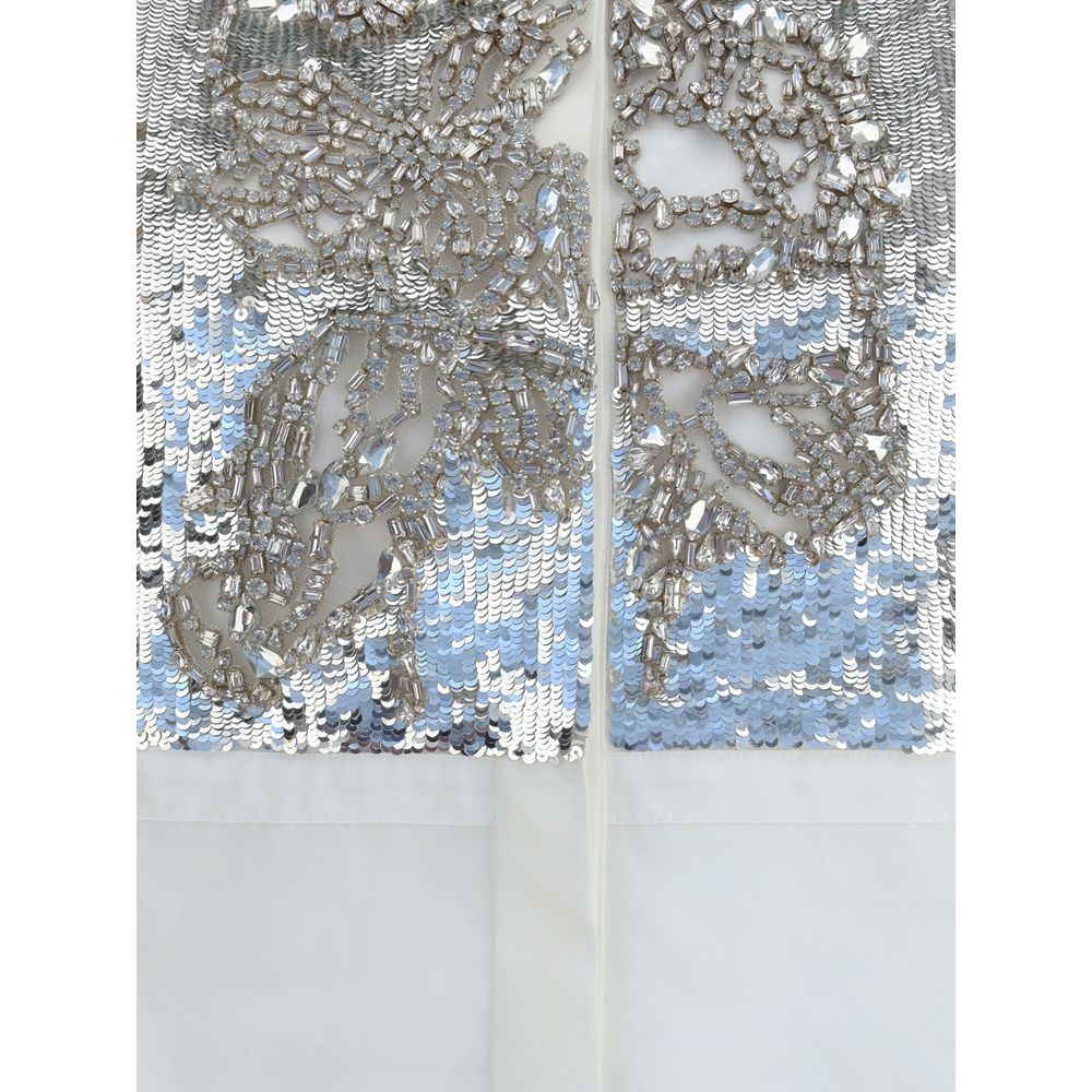 Alexander McQueen White Cotton Dress Shirt