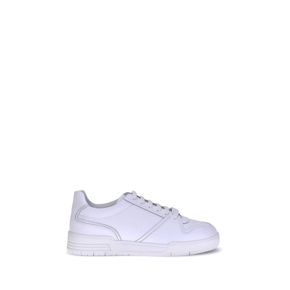 Moschino White Rubber Low Top Sneakers