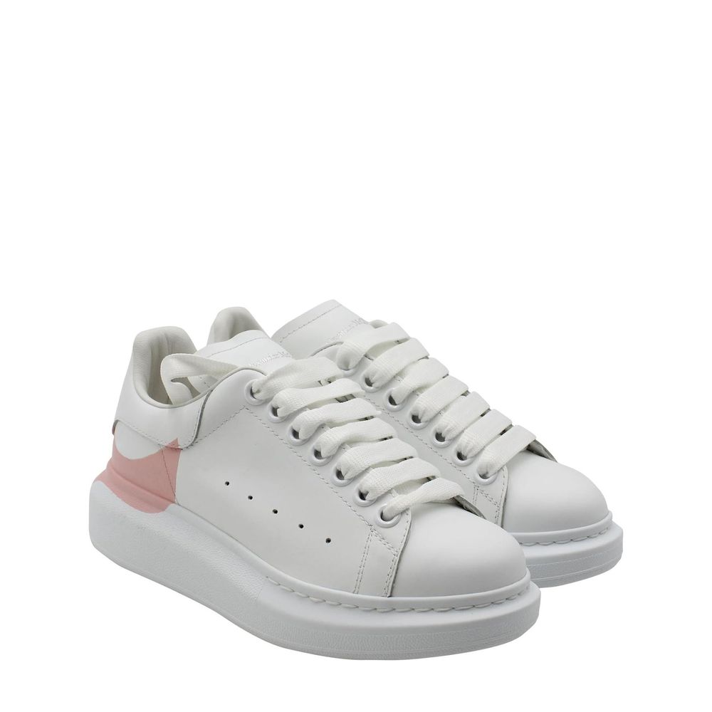 Alexander McQueen White Calfskin Chunky Sneakers