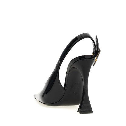 Saint Laurent Black Calfskin High Heel Pumps
