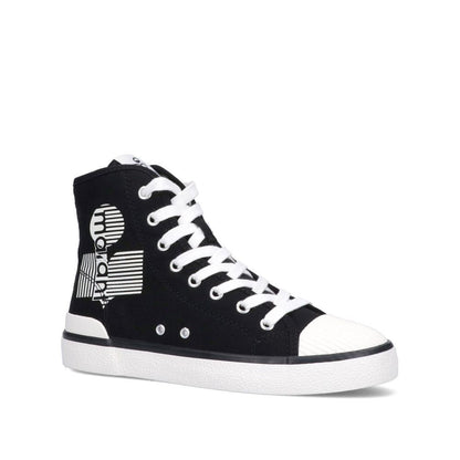 Isabel Marant Black Canvas High Top Sneakers