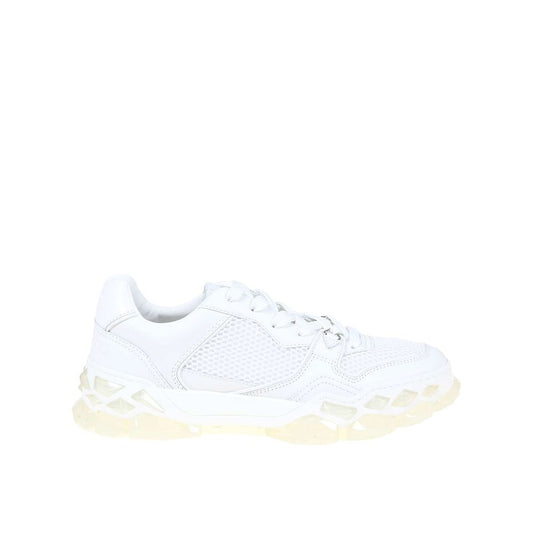 Jimmy Choo White Calfskin Chunky Sneakers