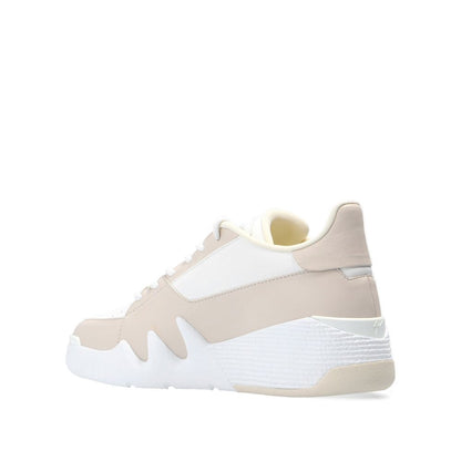 Giuseppe Zanotti White Calfskin Low Top Sneakers