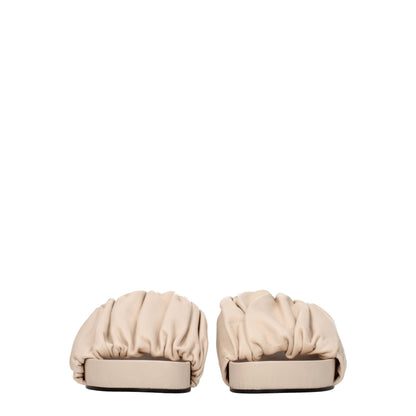 Jil Sander Pink Leather Slippers