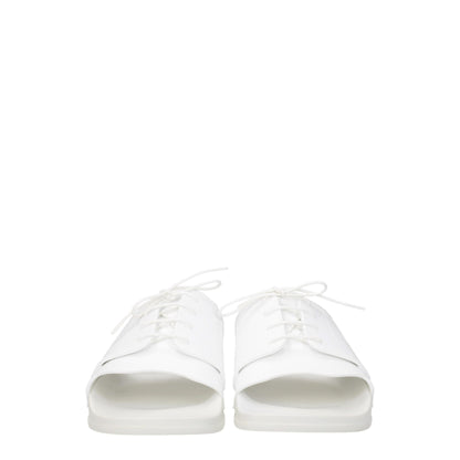 Maison Margiela White Cotton Slippers