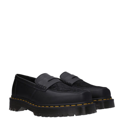 Dr. Martens Black Leather Slip-On Loafers