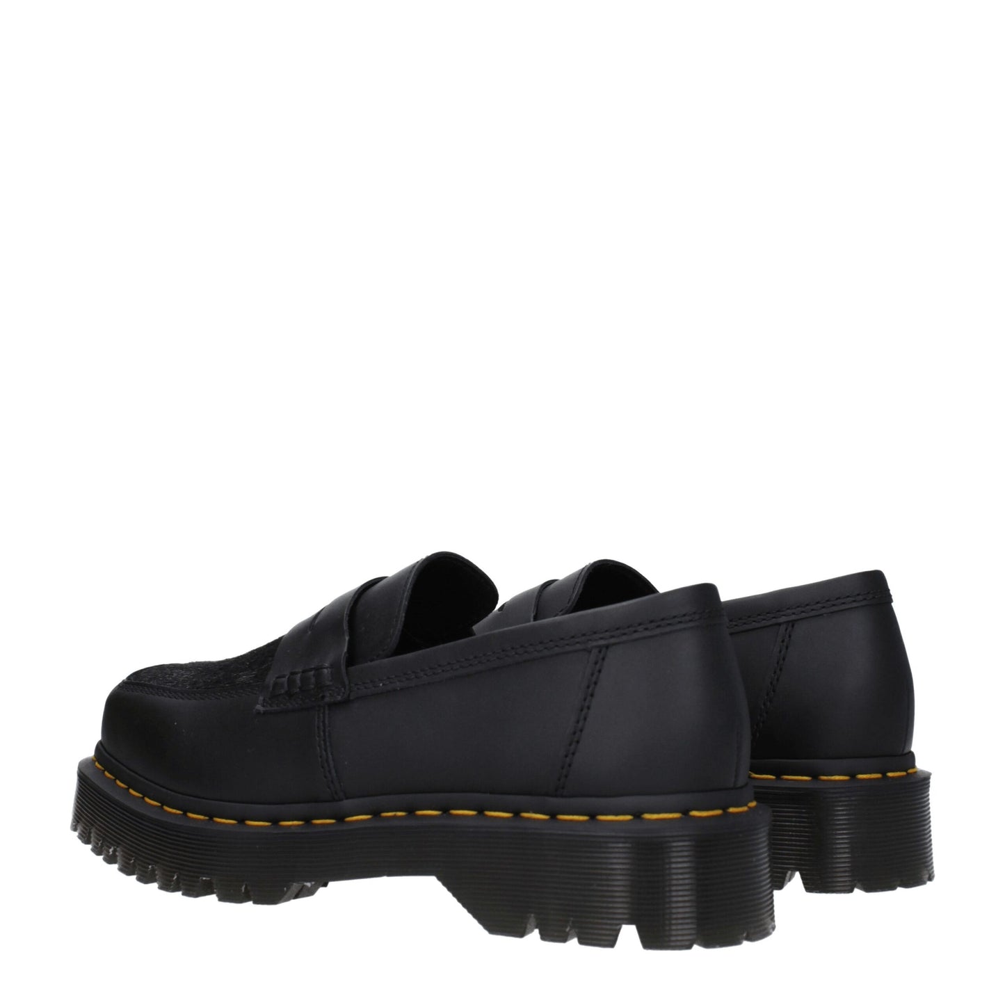 Dr. Martens Black Leather Slip-On Loafers