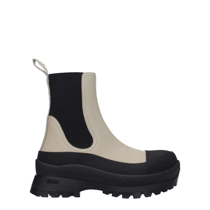 Stella McCartney Black Leather Ankle Boots
